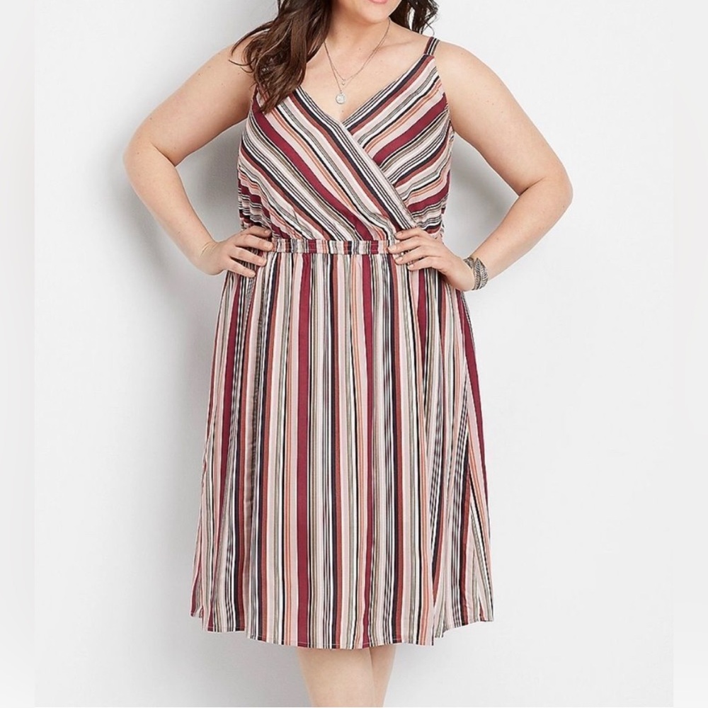 Maurice’s Plus Size 0 Striped Dress